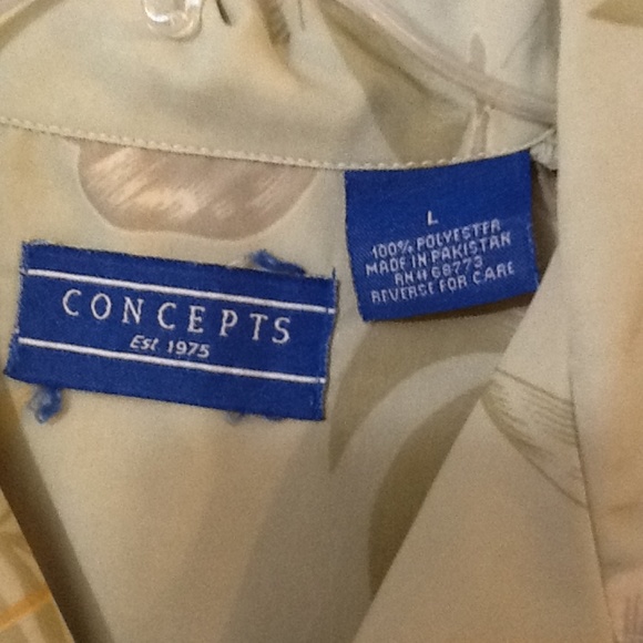 Concepts Short Sleeve Hawaiian Print Shirt Sz L - Picture 3 of 5